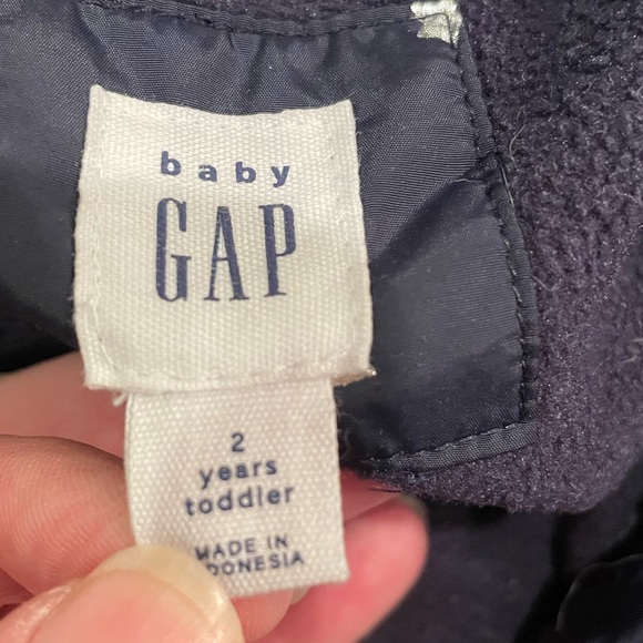 Navy puffer with silver metallic stars - Picture 3 of 7